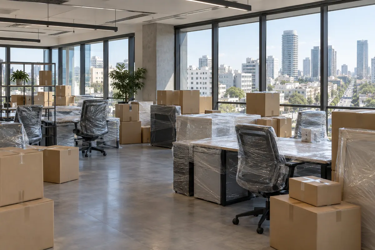 הובלת משרד בלי לעצור את העבודה — LikeMoving